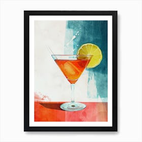 Martini Cocktail Art Print