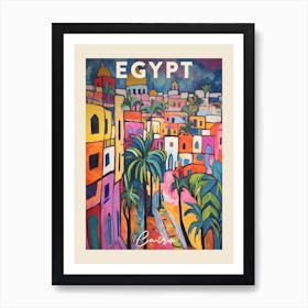 Cairo Egypt 2 Fauvist Painting  Travel Poster Art Print