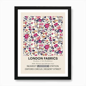 Poster Bloom Burst London Fabrics Floral Pattern 5 Art Print