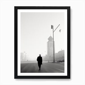 Riyadh, Saudi Arabia, Black And White Old Photo 3 Art Print