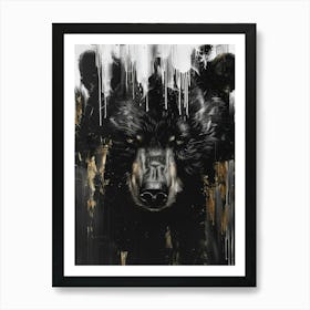 Black Bear Canvas Print Art Print