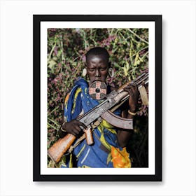 Mursi Woman Art Print