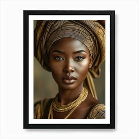 African Beauty 3 Art Print