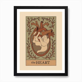 The Heart - Cats Tarot Art Print