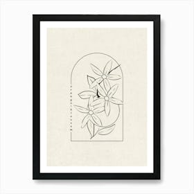 Orange Blossom Flower Art Print