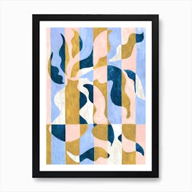 Abstract Floral And Vase Art Art Print