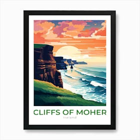 Ireland Cliffs Of Moher Travel Art Print