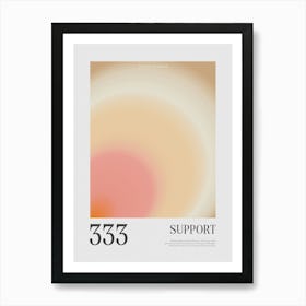 Angel Number Poster 333 Aura Wall Art Aesthetic Room Decor Y2k Room Decor Gradient Print Spiritual Wall Art Girly Art Print