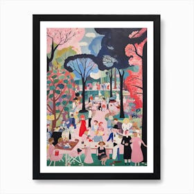 Summer Picnic Vintage 2 Art Print