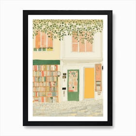 Amalfi The Book Nook Pastel Colours 3 Art Print