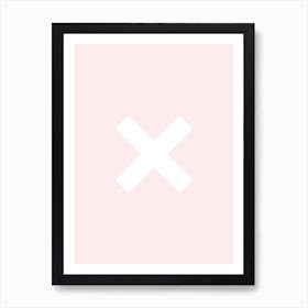 Pink X Art Print