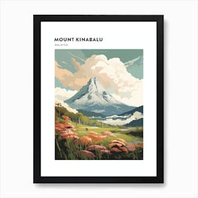 Mount Kinabalu Malaysia Hiking Trail Landscape Poster Art Print