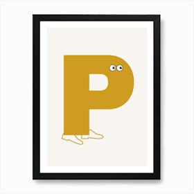 Alphabet Poster P Art Print