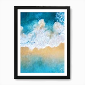 Aerial View Of A Beach 39 Art Print