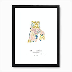 Rhode Island | Wildflower Mix Art Print