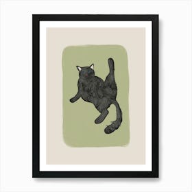 Black Cat Art Print