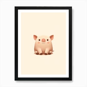 Cute Pig Farm Baby Fun Room Print Art Print