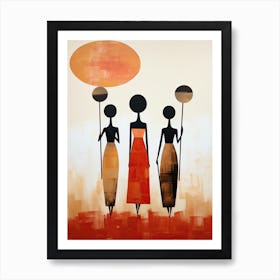 African Women | Boho Style Art Print