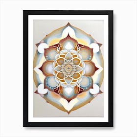 Mandala Symbol 1, Abstract Painting Poster