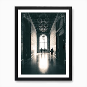 New York National Library Silhouettes Art Print