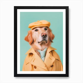 A Golden Retriever Dog 1 Art Print