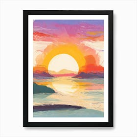 Sunset Painting Art Print