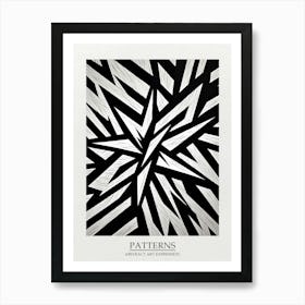 Patterns Abstract Black And White 4 Poster Art Print