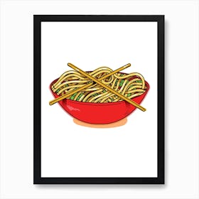 Chinese Noodles 1 Art Print