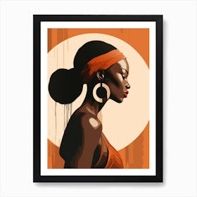 African Woman Portrait 4 Art Print