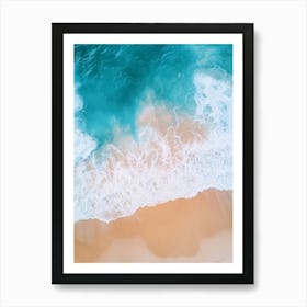 Aerial View Of A Beach 84 Art Print