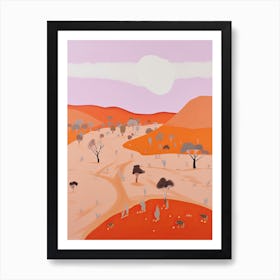 Great Victoria Desert   Australia, Contemporary Abstract Illustration 3 Art Print