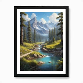 Landscape Painting 31 Art Print