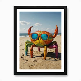 Crab On The Beach 8 Art Print