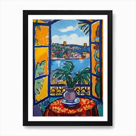 Window View Of Sydney In The Style Of Fauvist 4 Art Print