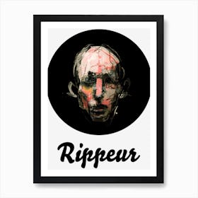 A face - Rippeur Art Print