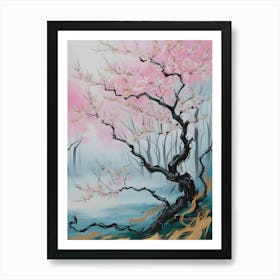 Cherry Blossom Painting 1 Art Print