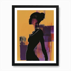 Silhouette Of A Woman 22 Art Print