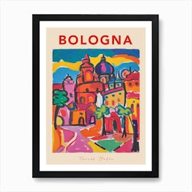 Bologna Italia Travel Poster Art Print