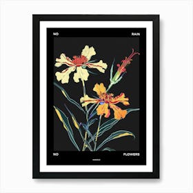 No Rain No Flowers Poster Marigold 2 Art Print