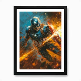 Captain America 37 Art Print