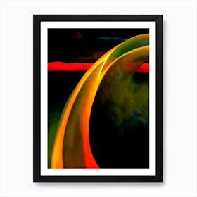 Georgia O'Keeffe - Red and Orange Streak ,1919 Art Print