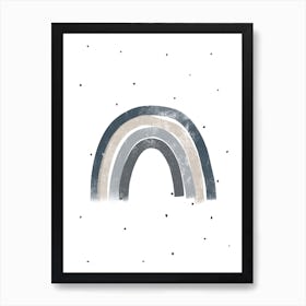 Blue Rainbow Art Print