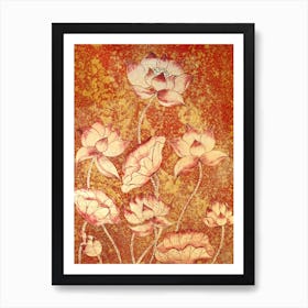 Lotus Flower Painting Art Print