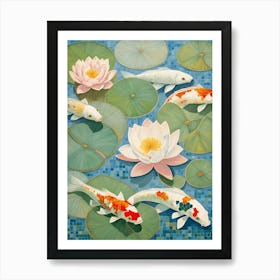 Koi Pond Art Print