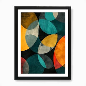 Abstract Circles 40 Art Print