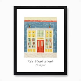 Portugal The Book Nook Pastel Colours 1 Poster Art Print