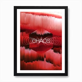 Glitch Chaos Art Print
