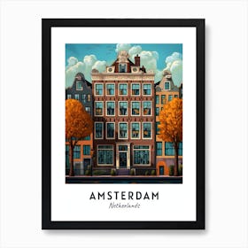 Amsterdam Netherlands City Travel 1 Art Print