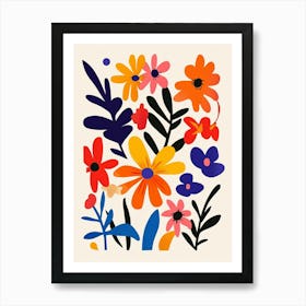 Flowers In The Garden 4 Art Print