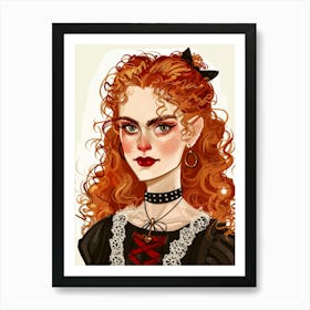 Red Haired Girl 1 Art Print